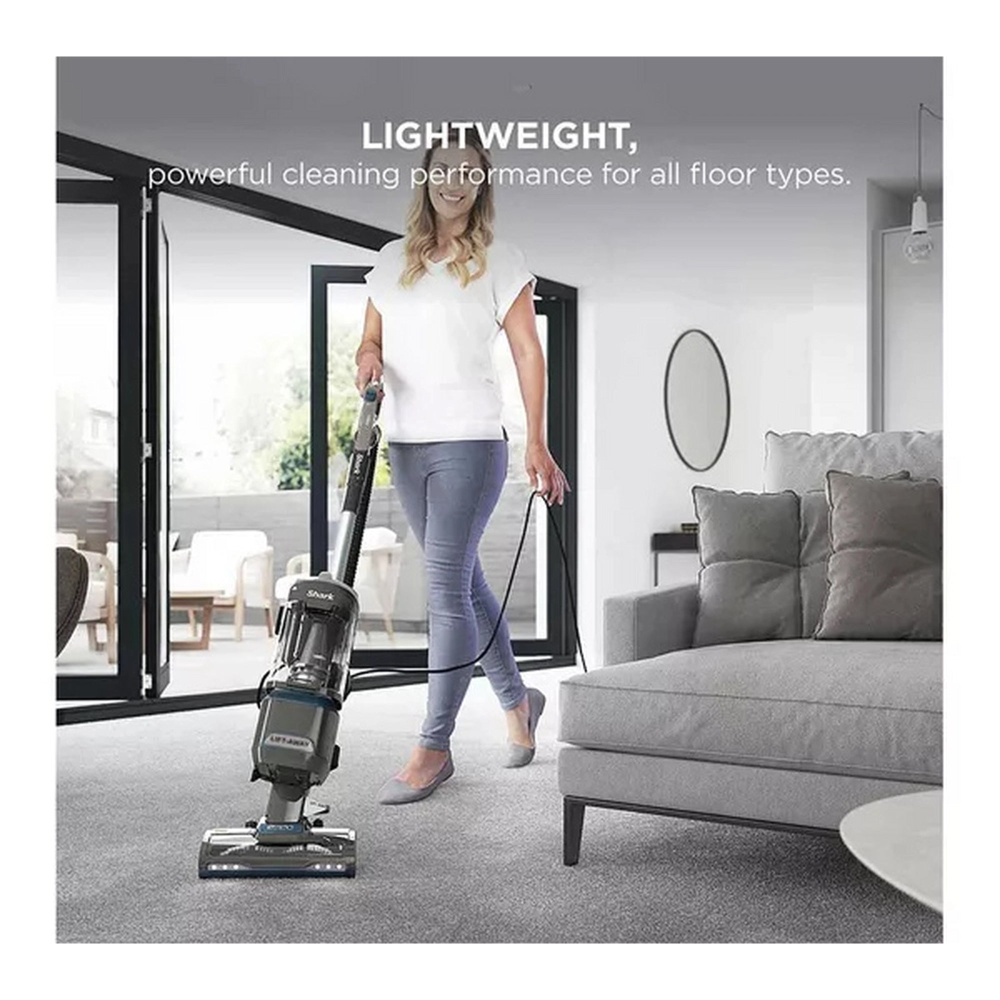 Shark Classic Upright Vacuum Cleaner - Grey and Dark Blue - NV603UK