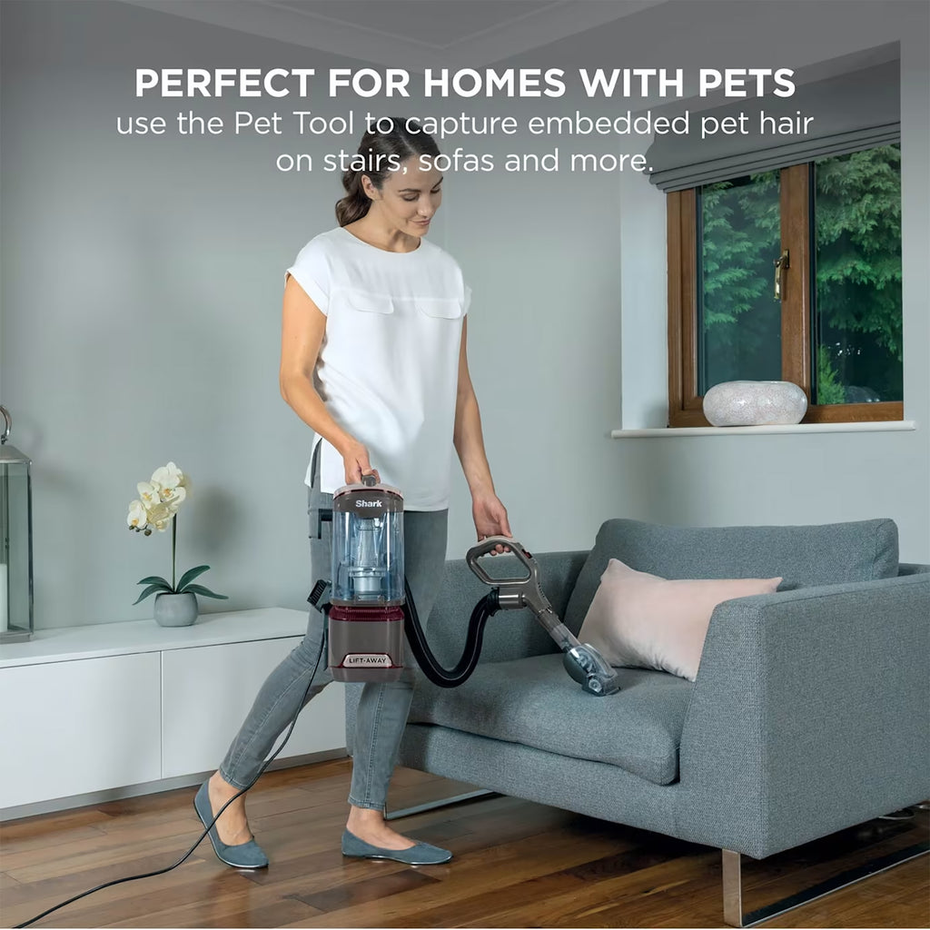Shark Classic Upright Pet Vacuum Cleaner - Grey and Plum - NV603UKT