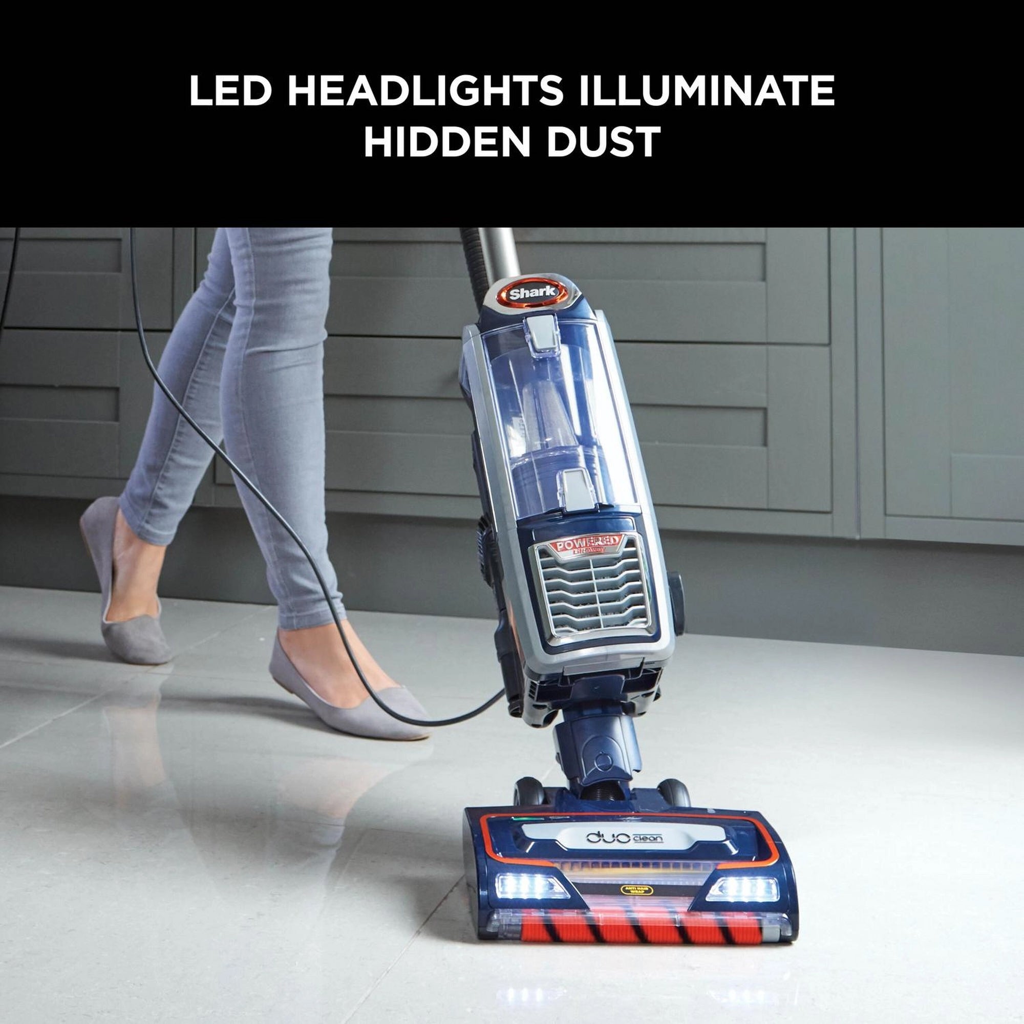 Shark Anti Hair Wrap Upright Vacuum Cleaner with Powered Lift-Away TruePet - Blue - NZ801UKT