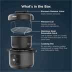 Ninja PC201UK HyperHeat 9-in-1 Pressure and Rice Cooker – Grey/Black