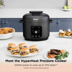Ninja PC201UK HyperHeat 9-in-1 Pressure and Rice Cooker – Grey/Black