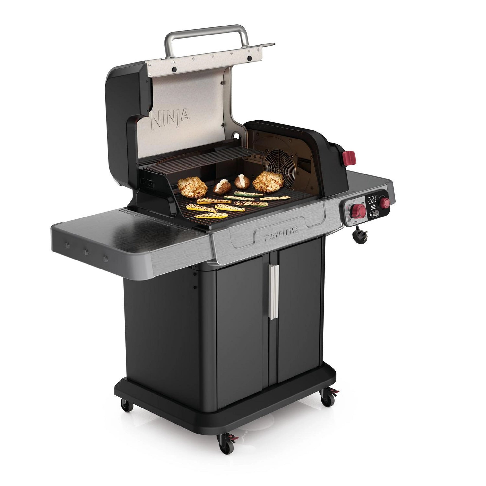 Ninja PG301UK FlexFlame Gas BBQ & Outdoor Cooking System - Black