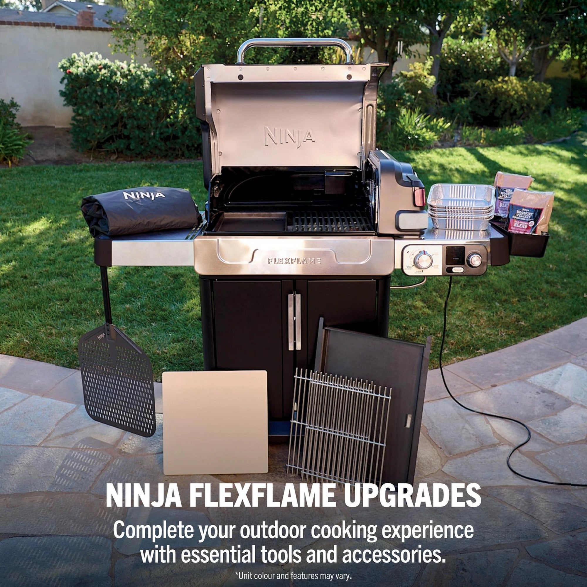 Ninja PG301UK FlexFlame Gas BBQ & Outdoor Cooking System - Black