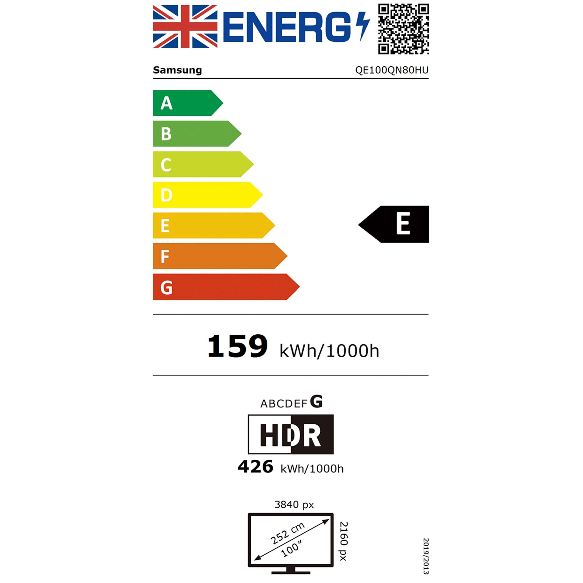 Samsung QE100QN80HUXXU 100 Inch, Ultra HD Neo QLED Television, Smart TV, Freeview HD