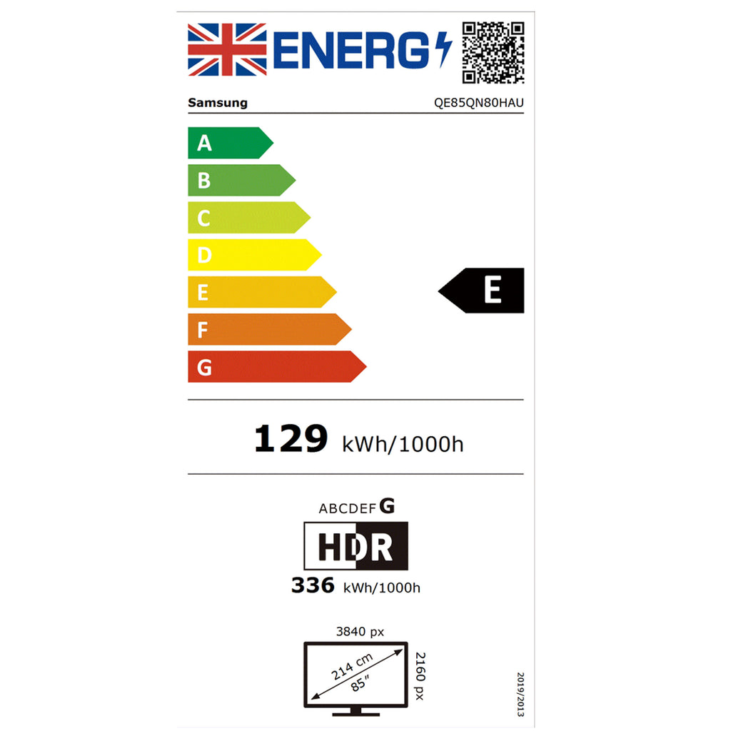 Samsung QE85QN80HAUXXU 85 Inch, 4K Ultra HD QLED Television, Smart Tv, Freeview HD
