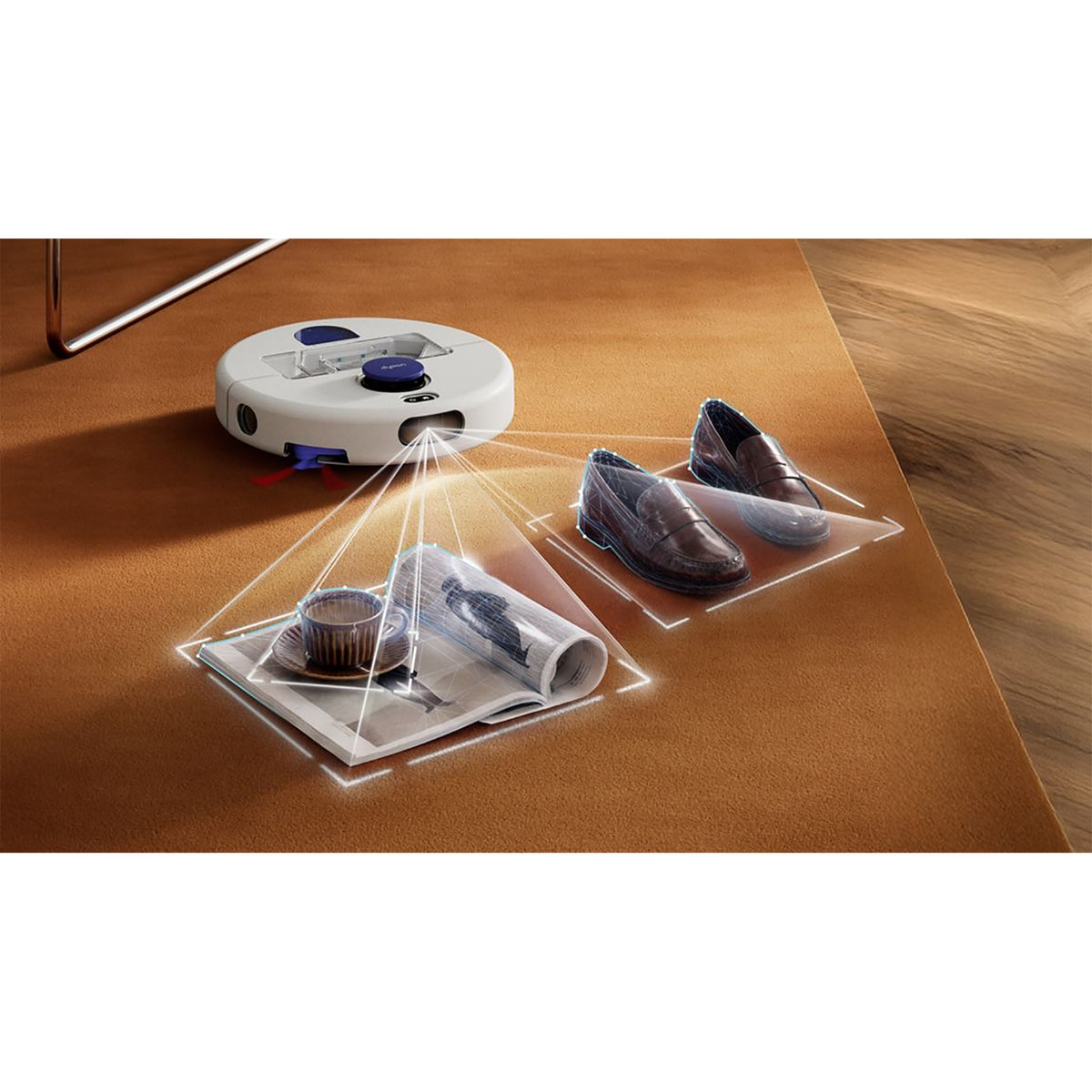 Dyson R2 Nurovi™ Wash+Dry Robot Vacuum Cleaner - Silver and Vinca Blue (R2NUROVIW+D)