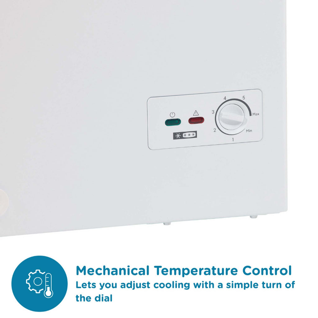 Sensis RFCHT01F97EW 54.5cm Wide Chest Freezer, Outbuilding-safe, White