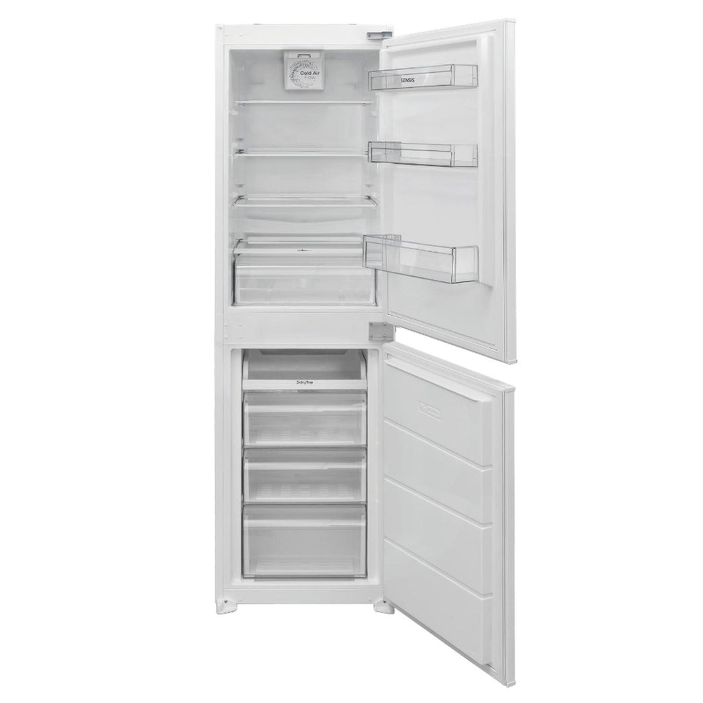 Sensis RFCMBI015450EW 177cm Tall Integrated Fridge Freezer, 145 Litre Fridge, 85 Litre Freezer, 54cm Wide, Frost Free