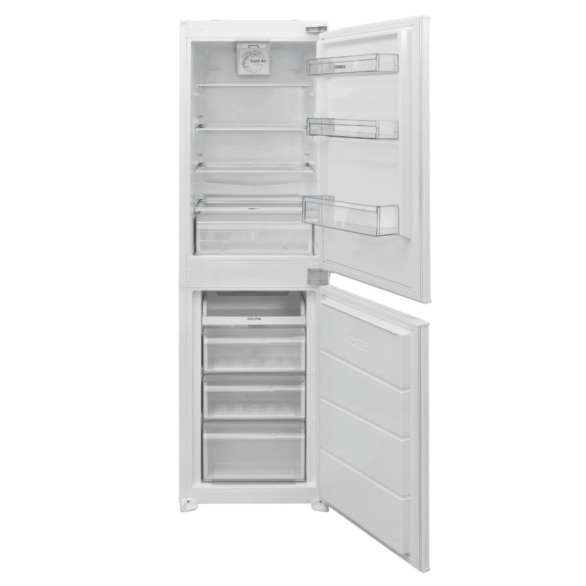 Sensis RFCMBI015450EW 177cm Tall Integrated Fridge Freezer, 145 Litre Fridge, 85 Litre Freezer, 54cm Wide, Frost Free