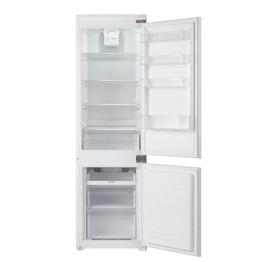 Sensis RFCMBI015470EW 177cm Tall Integrated Fridge Freezer, 180 Litre Fridge, 63 Litre Freezer, 54cm Wide, Frost Free