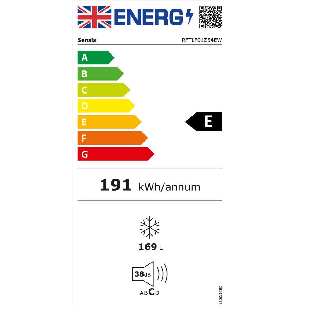 Sensis RFTLF01Z54EW 55cm Low Frost Tall Freezer - White