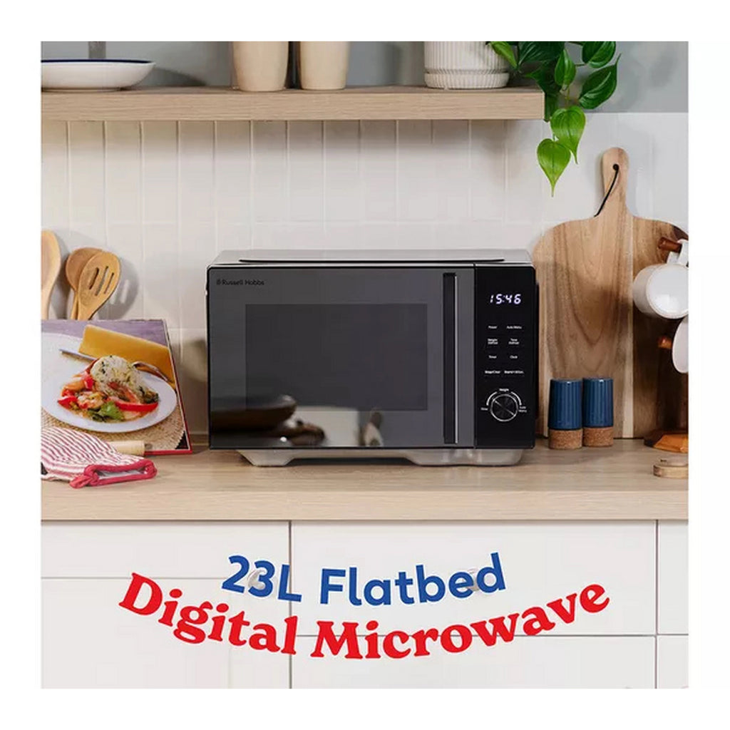 Russell Hobbs 23L 800W Flatbed Digital Microwave – Black - RHFM2365B