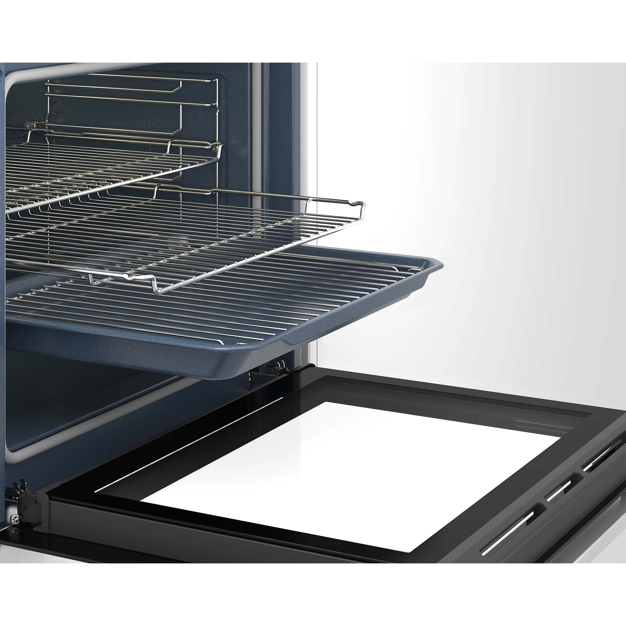 Blomberg ROEN8232WBP Built-In Single Electric Fan Oven with Grill, Pyro Cleaning, Black