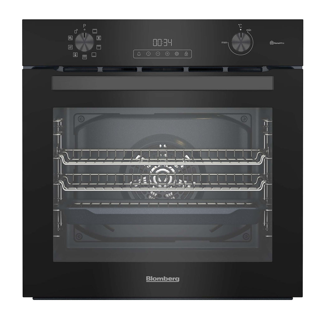 Blomberg ROEN8232WBP Built-In Single Electric Fan Oven with Grill, Pyro Cleaning, Black