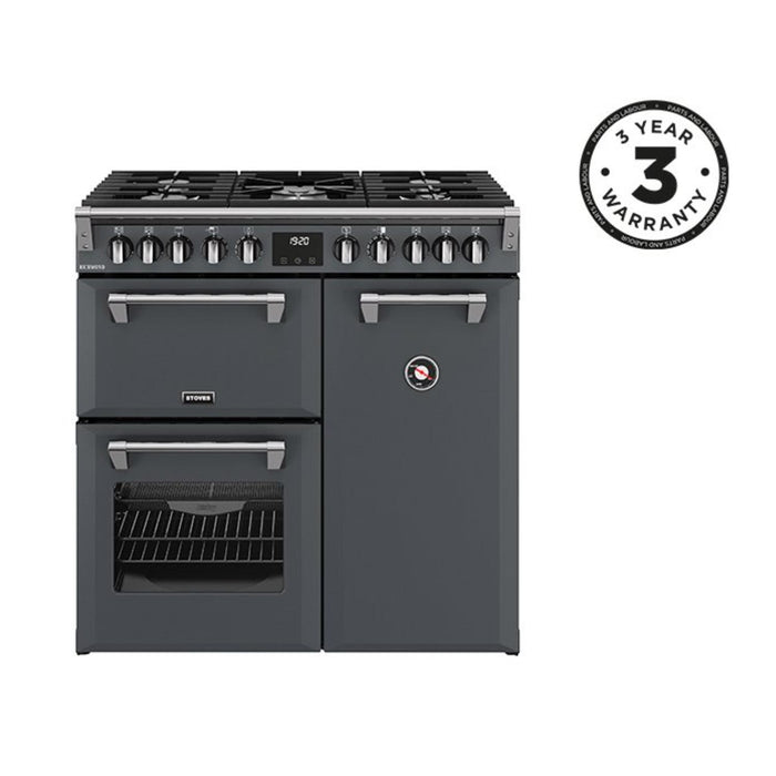 Stoves Richmond 90 Dual Fuel Range Cooker - Anthracite (Ex-Display)