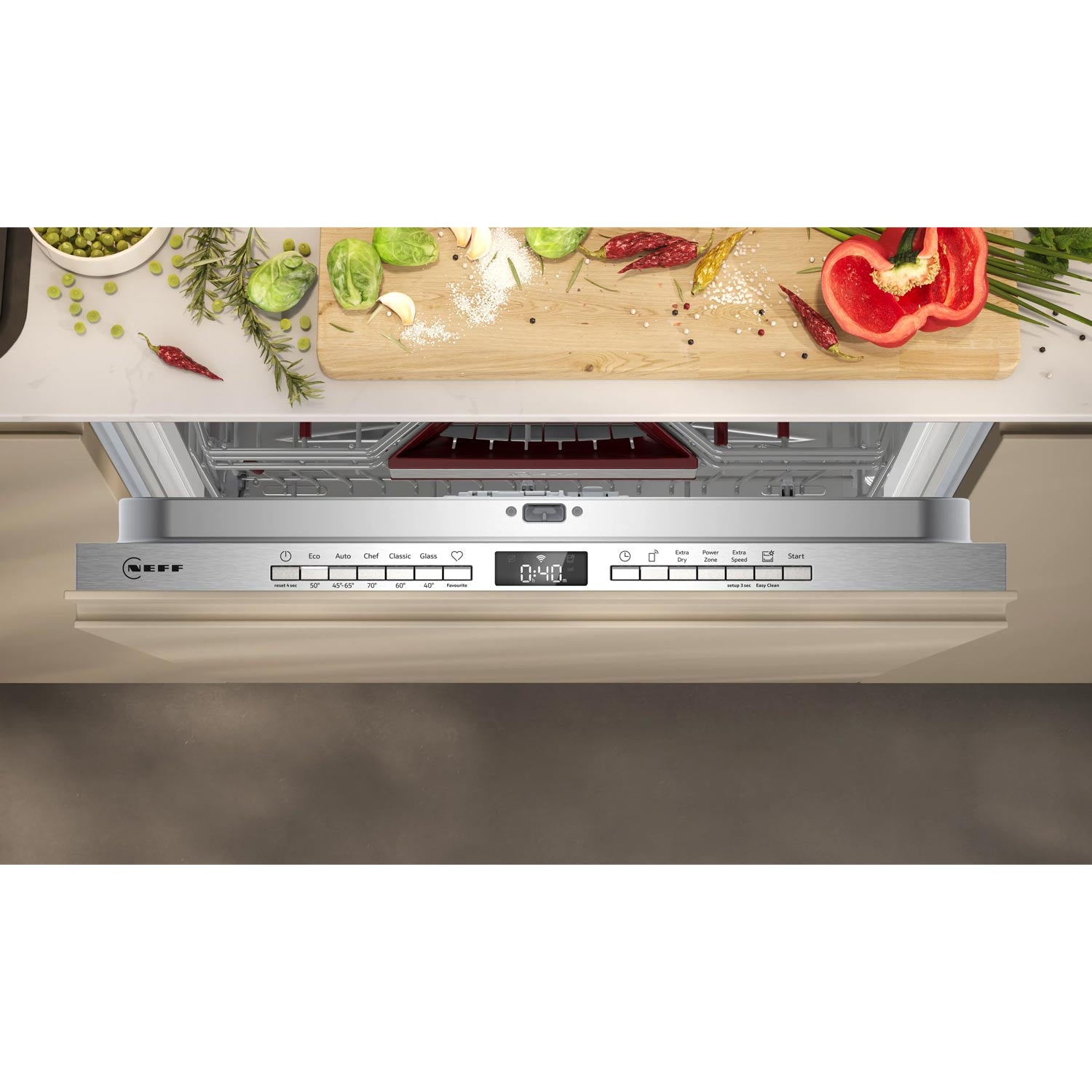 Neff S195HCX17G 14 Place Setting Integrated Dishwasher, 60cm Wide