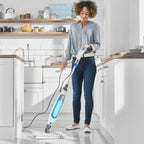 Shark Klik n'Flip Manual Steam Pocket Mop – White & Blue | S6001UK