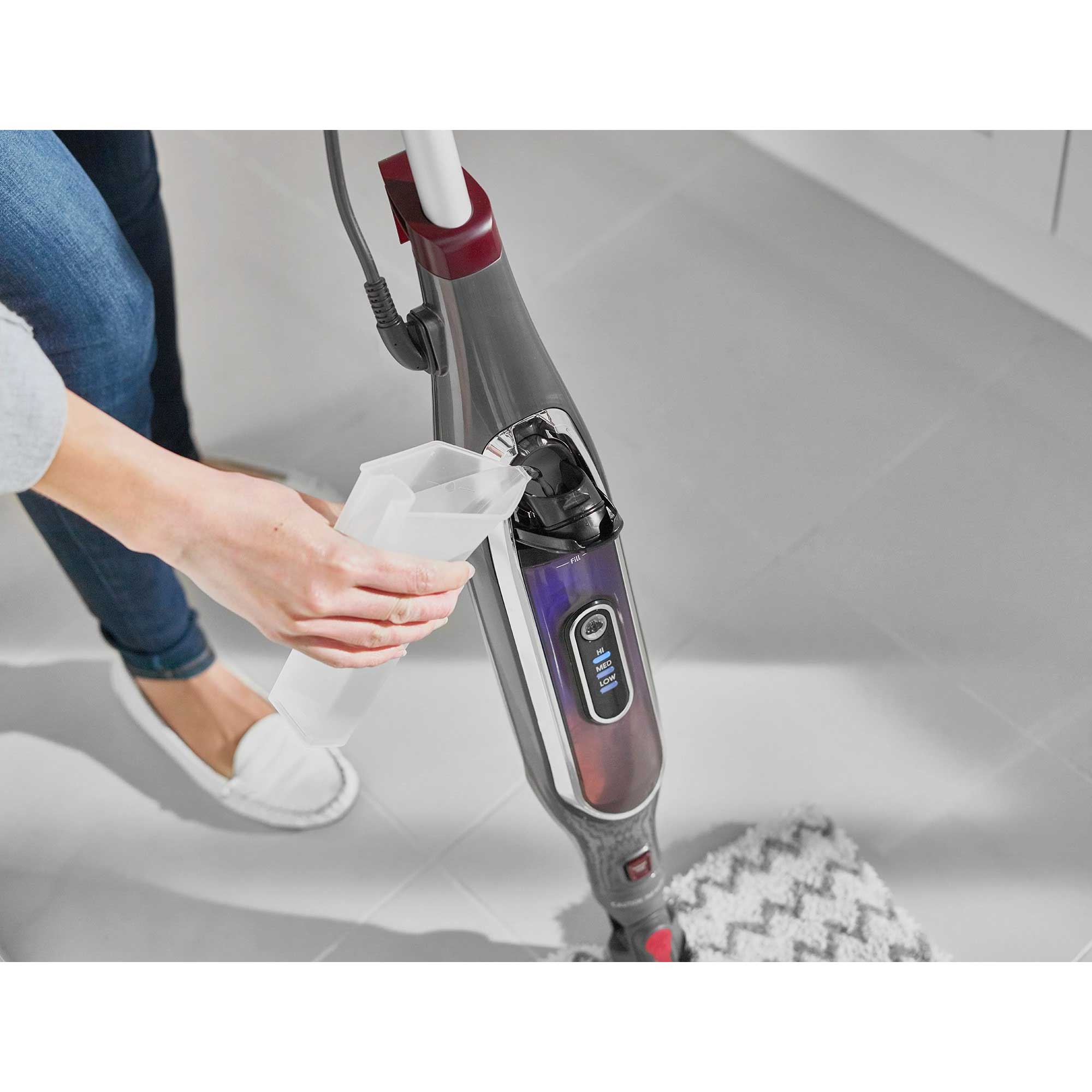 Shark Klik n'Flip Automatic Steam Pocket Mop – Shark Steel Grey & Bordeaux | S6003UK