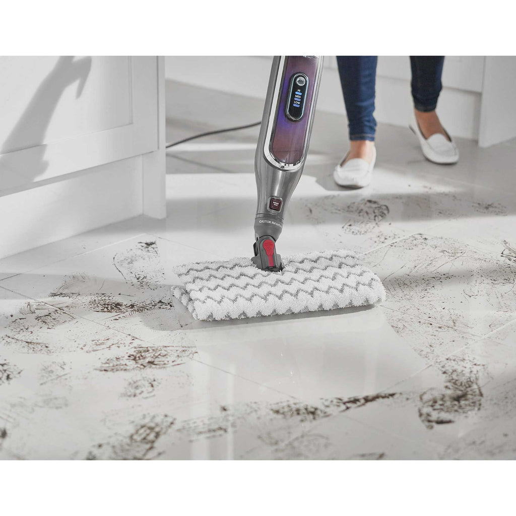 Shark Klik n'Flip Automatic Steam Pocket Mop – Shark Steel Grey & Bordeaux | S6003UK