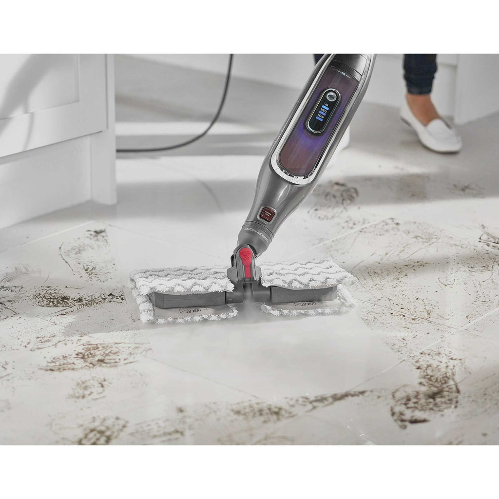 Shark Klik n'Flip Automatic Steam Pocket Mop – Shark Steel Grey & Bordeaux | S6003UK