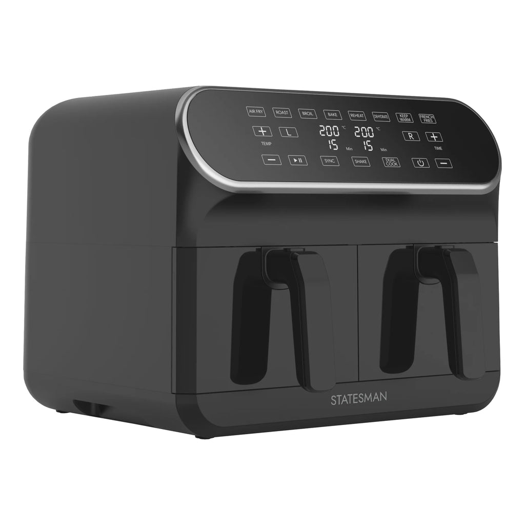 Statesman Digital Dual Zone 8L Air Fryer – Black (SKAF08017BK)