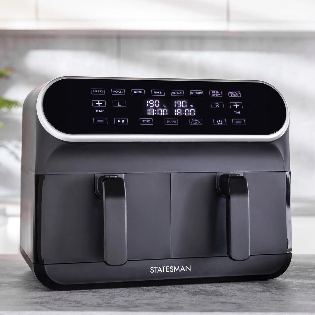 Statesman Digital Dual Zone 8L Air Fryer – Black (SKAF08017BK)