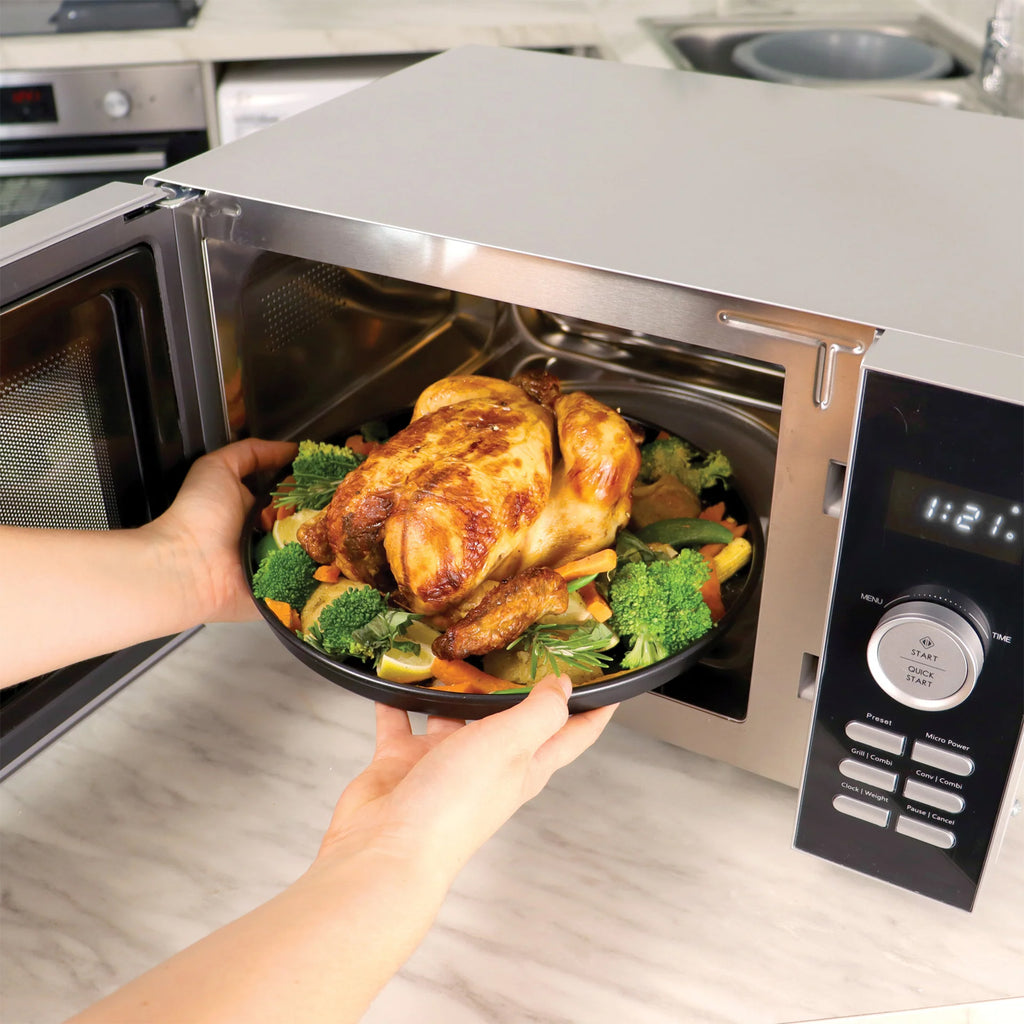 Statesman 25 Litre 900W Digital Combination Microwave – Silver (SKMC0925DSS)