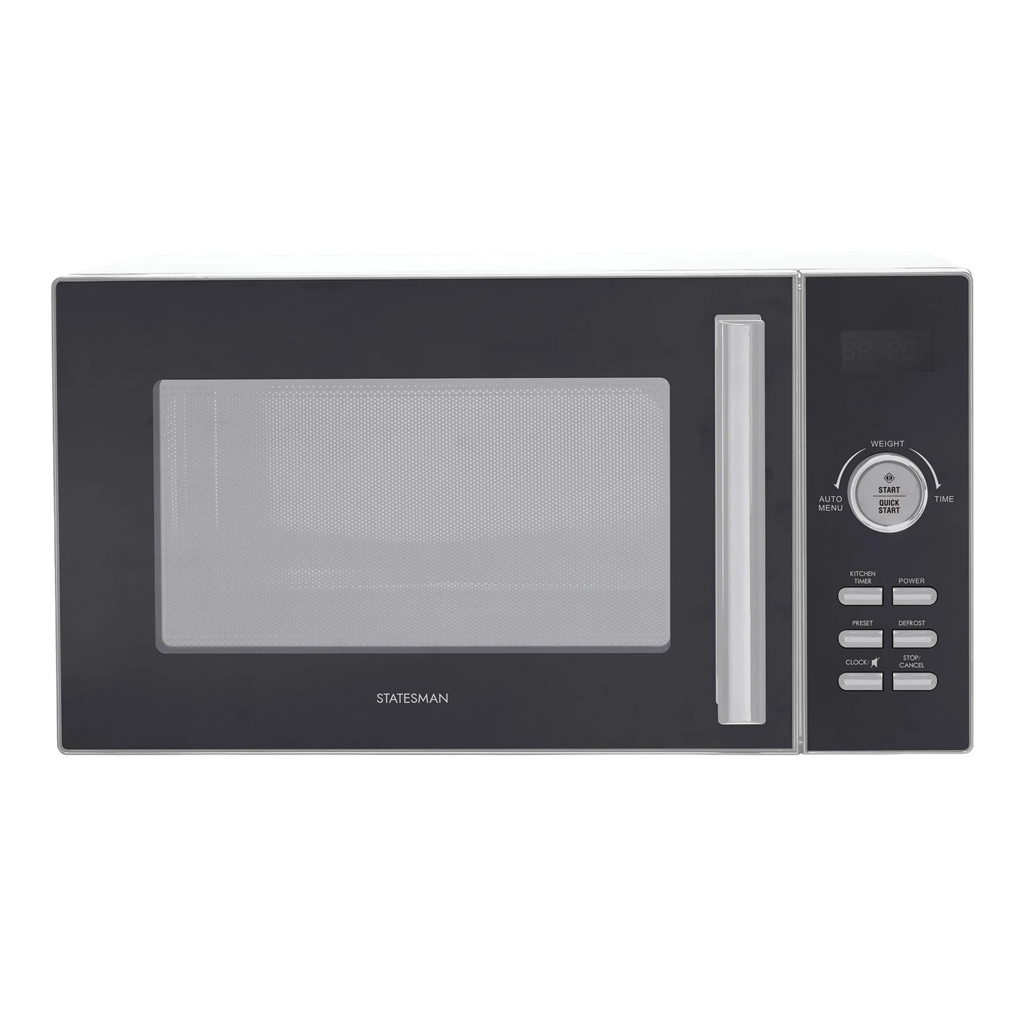 Statesman 23L 900W Digital Microwave - Silver (SKMS0923DSS)