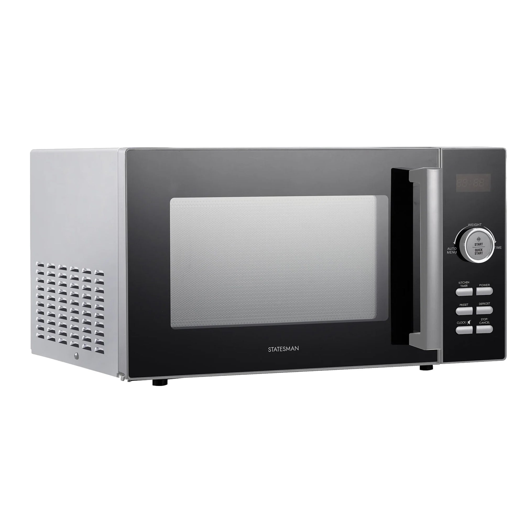 Statesman 23L 900W Digital Microwave - Silver (SKMS0923DSS)
