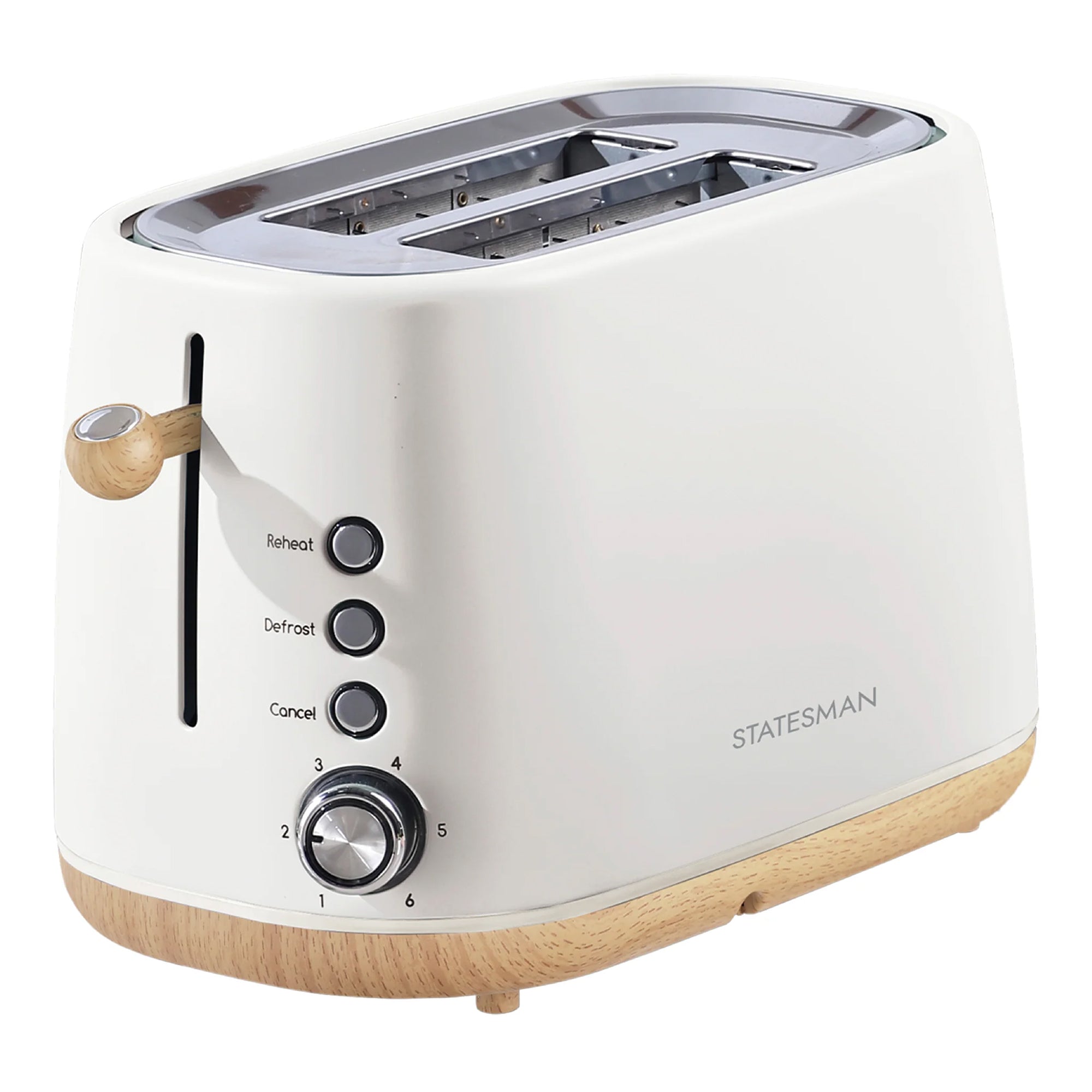 Statesman Scandi 900W 2 Slice Toaster - Cream (SKT05090CR)