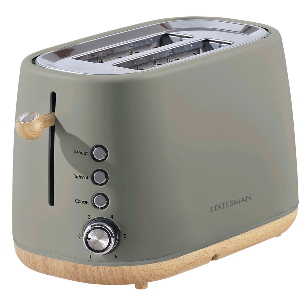 Statesman Scandi 900W 2 Slice Toaster - Green (SKT05090GR)