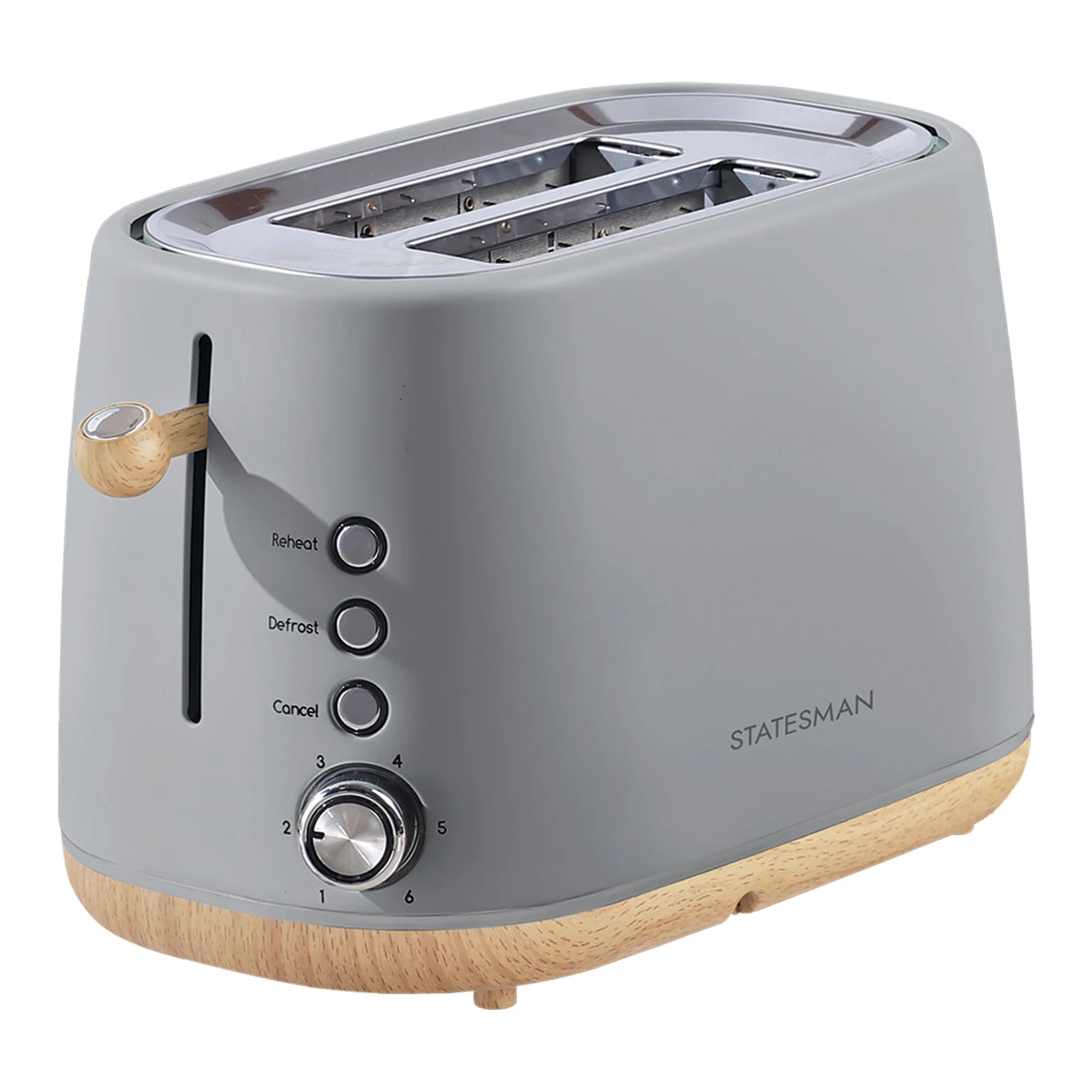 Statesman Scandi 900W 2 Slice Toaster - Grey (SKT05090GY)