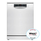 Bosch SMS26AW08G 12 Place Setting Freestanding Dishwasher, 60cm Wide, White