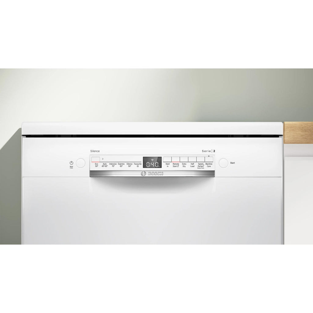 Bosch SMS2HVW06G 14 Place Setting Freestanding Dishwasher, 60cm Wide, White