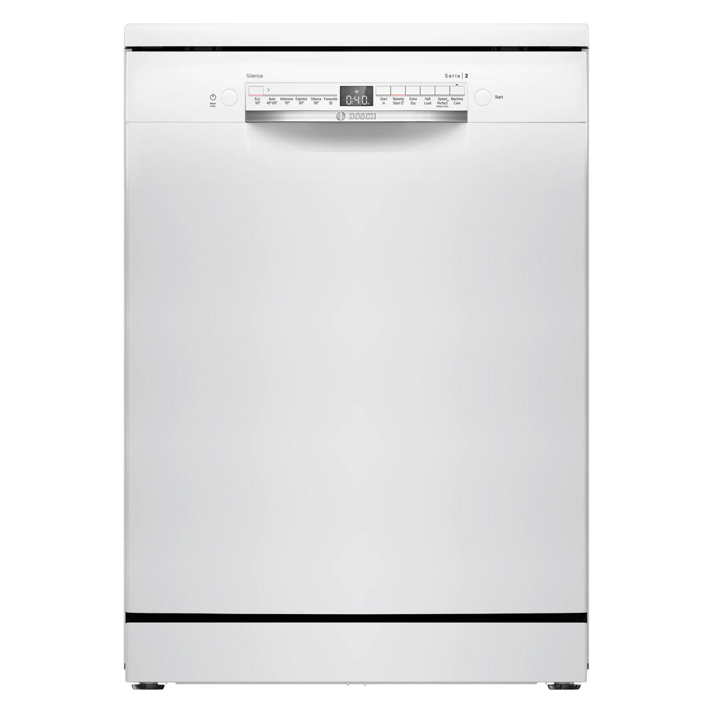 Bosch SMS2HVW06G 14 Place Setting Freestanding Dishwasher, 60cm Wide, White