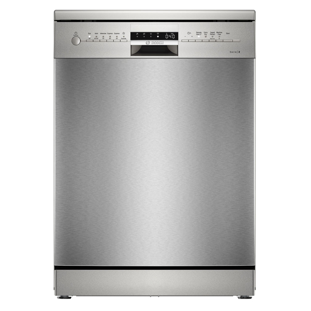 Bosch SMS2ITI67G 12 Place Setting Freestanding Dishwasher, 60cm Wide, Brushed Steel