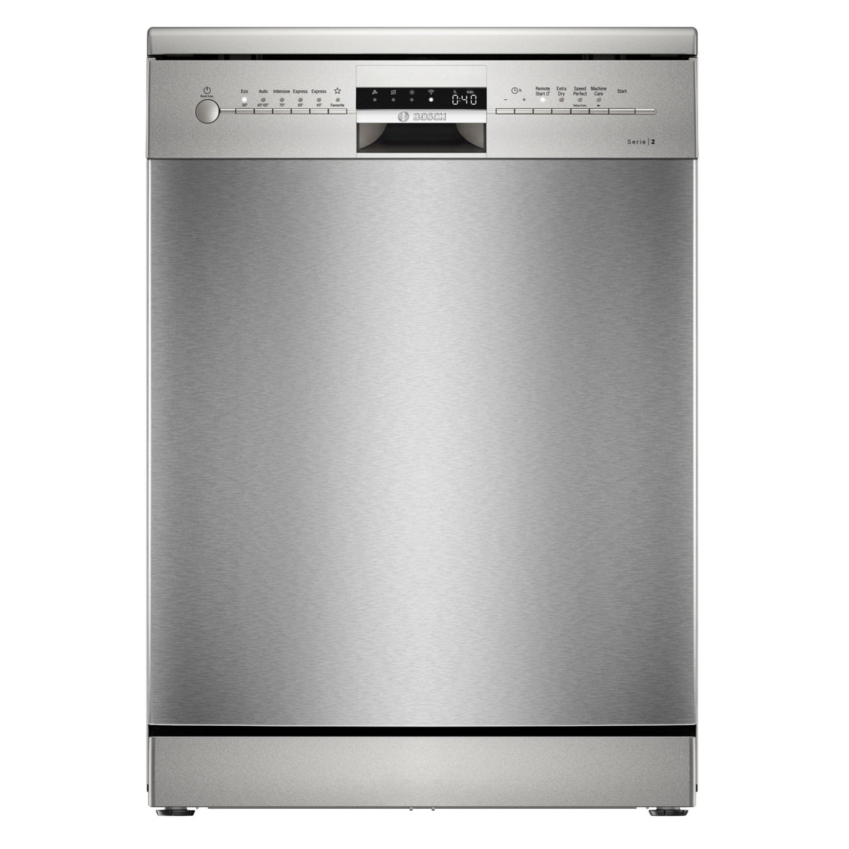 Bosch SMS2ITI67G 12 Place Setting Freestanding Dishwasher, 60cm Wide, Brushed Steel