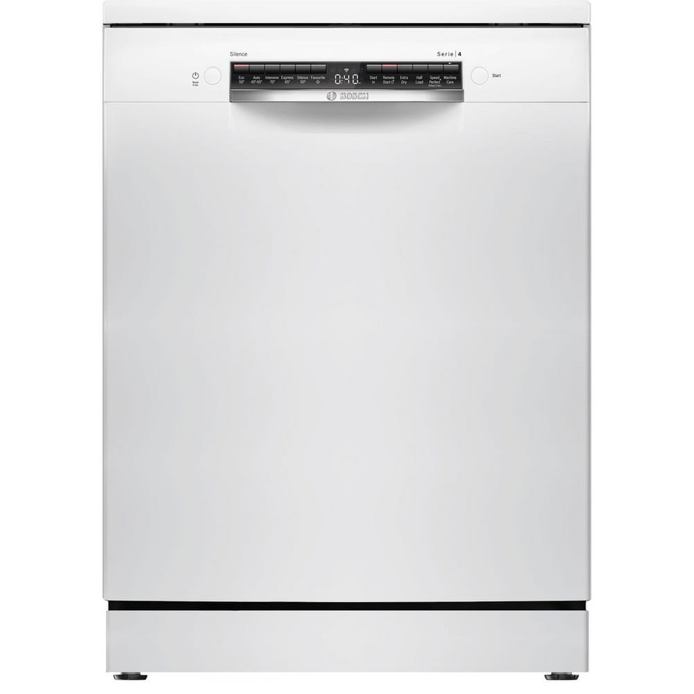 Bosch SMS4EKW06G 13 Place Setting Freestanding Dishwasher, 60cm Wide, White