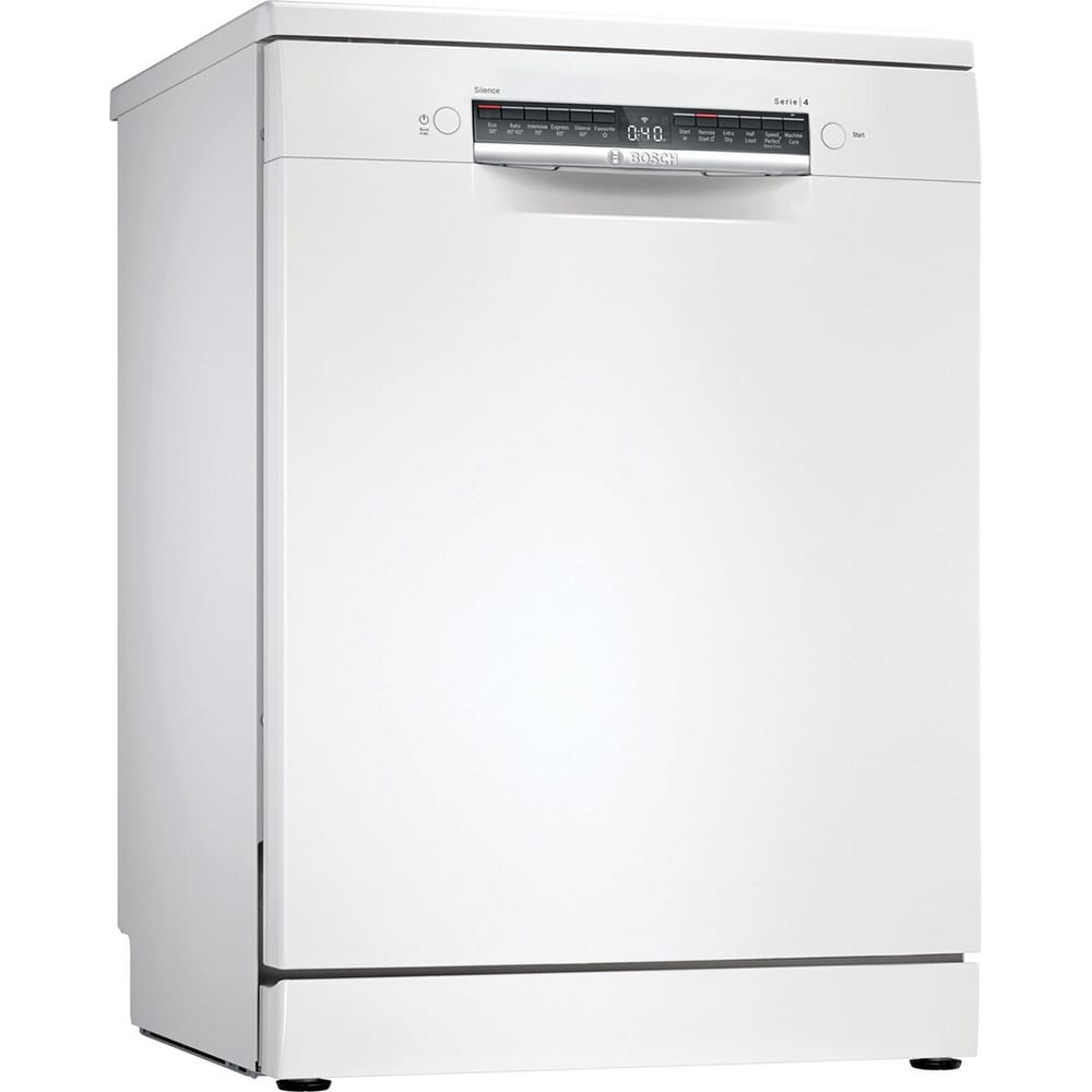 Bosch SMS4EKW06G 13 Place Setting Freestanding Dishwasher, 60cm Wide, White