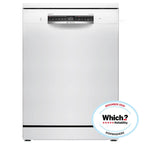 Bosch SMS4EMW06G 14 Place Setting Freestanding Dishwasher, 60cm Wide, White