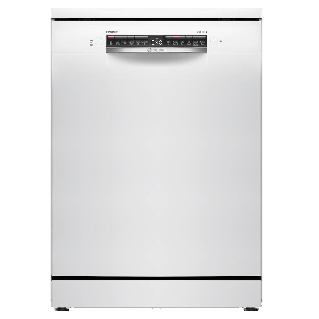 Experience powerful, efficient cleaning with the Bosch SMS6ZCW10G Series 6 Dishwasher