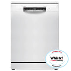 Bosch SMS6ZCW10G 14 Place Setting Freestanding Dishwasher with PerfectDry, 60cm Wide, White