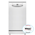 Bosch SPS2IKW01G 9 Place Setting Freestanding Slimline Dishwasher, 45cm Wide, White