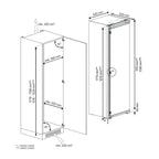 Blomberg SST4455VI Integrated Overcounter Larder Fridge, 309 Litres, White