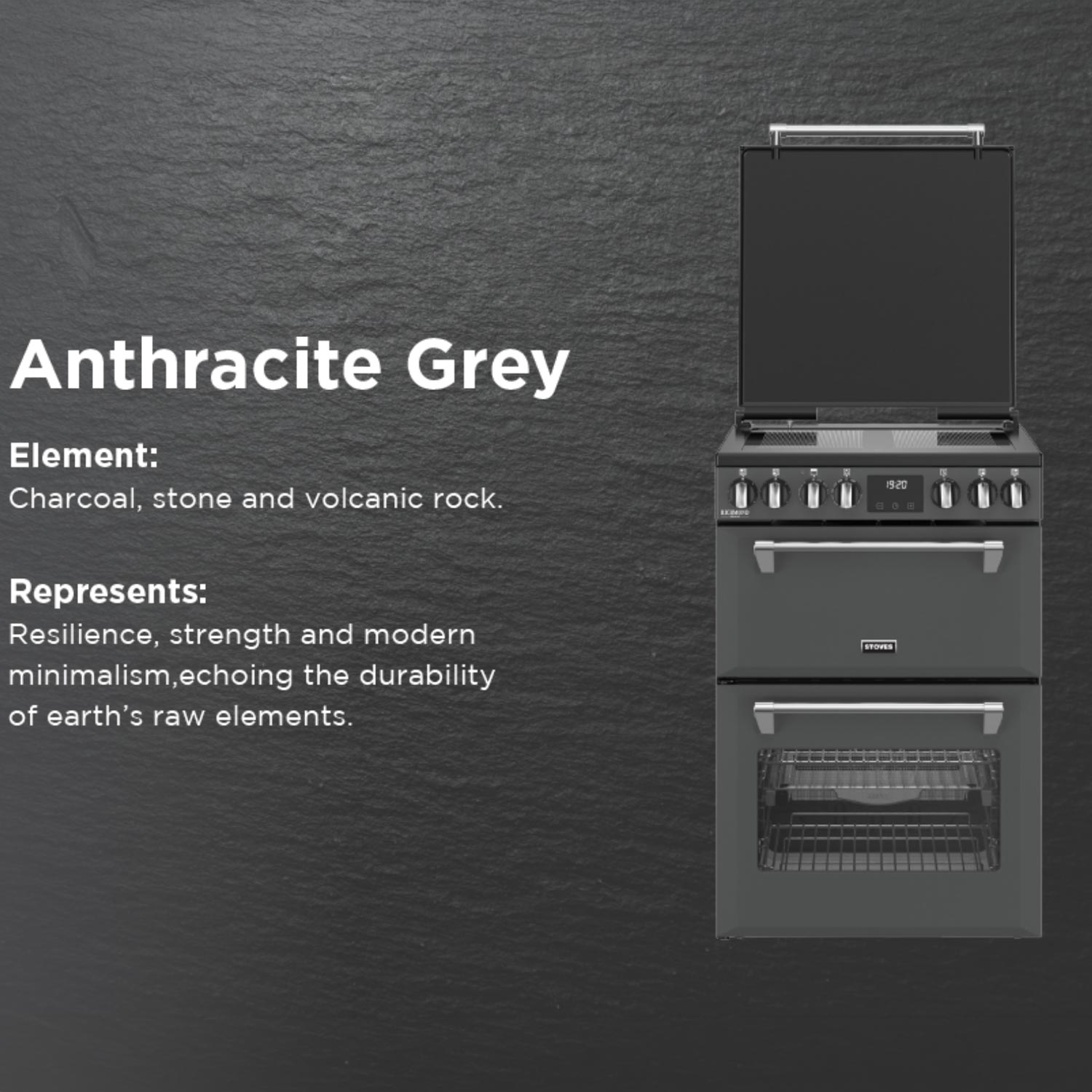 Stoves Richmond Deluxe 60EI Electric Induction in Anthracite Grey