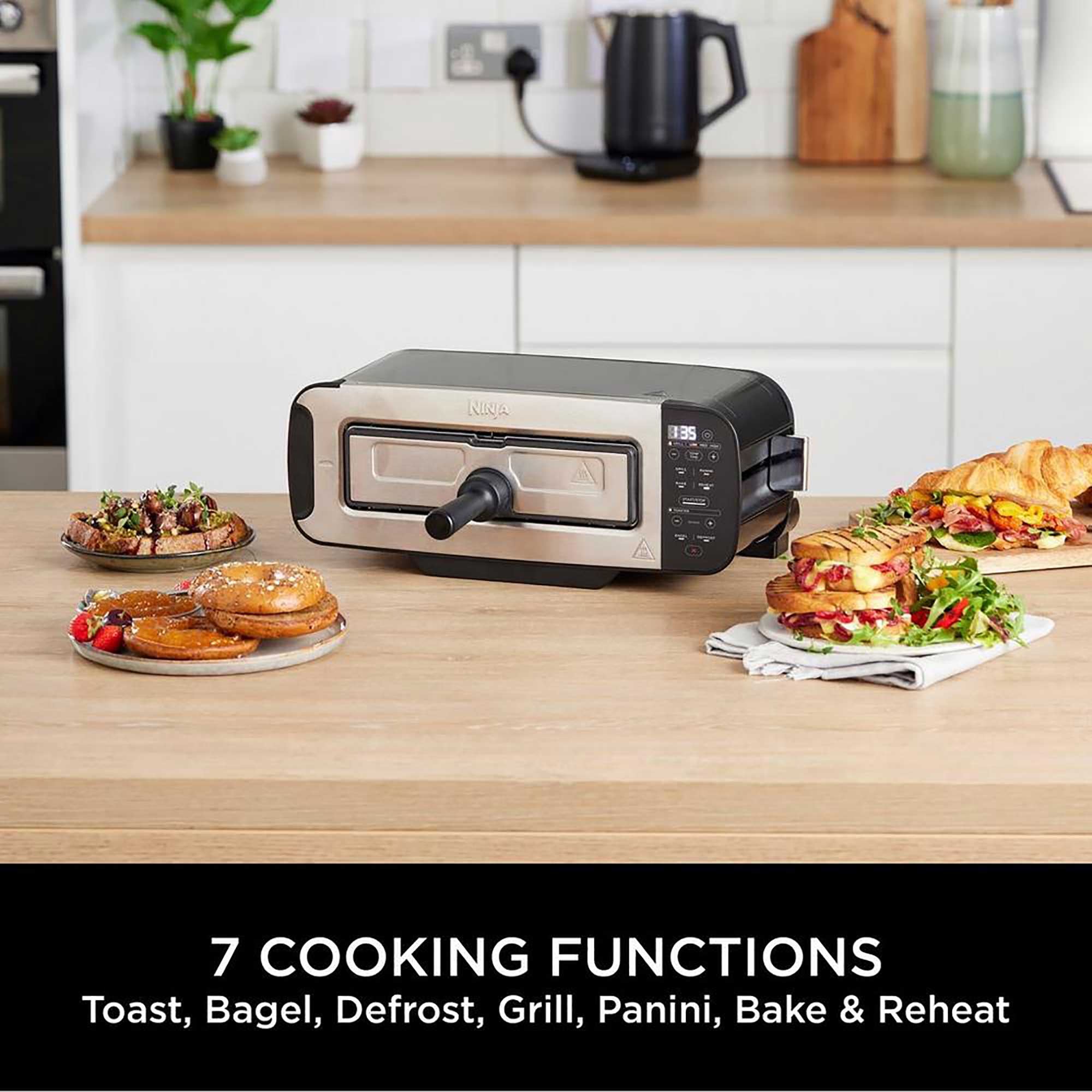 Ninja Foodi 3-in-1 Toaster, Grill & Panini Press – Black | ST200UK