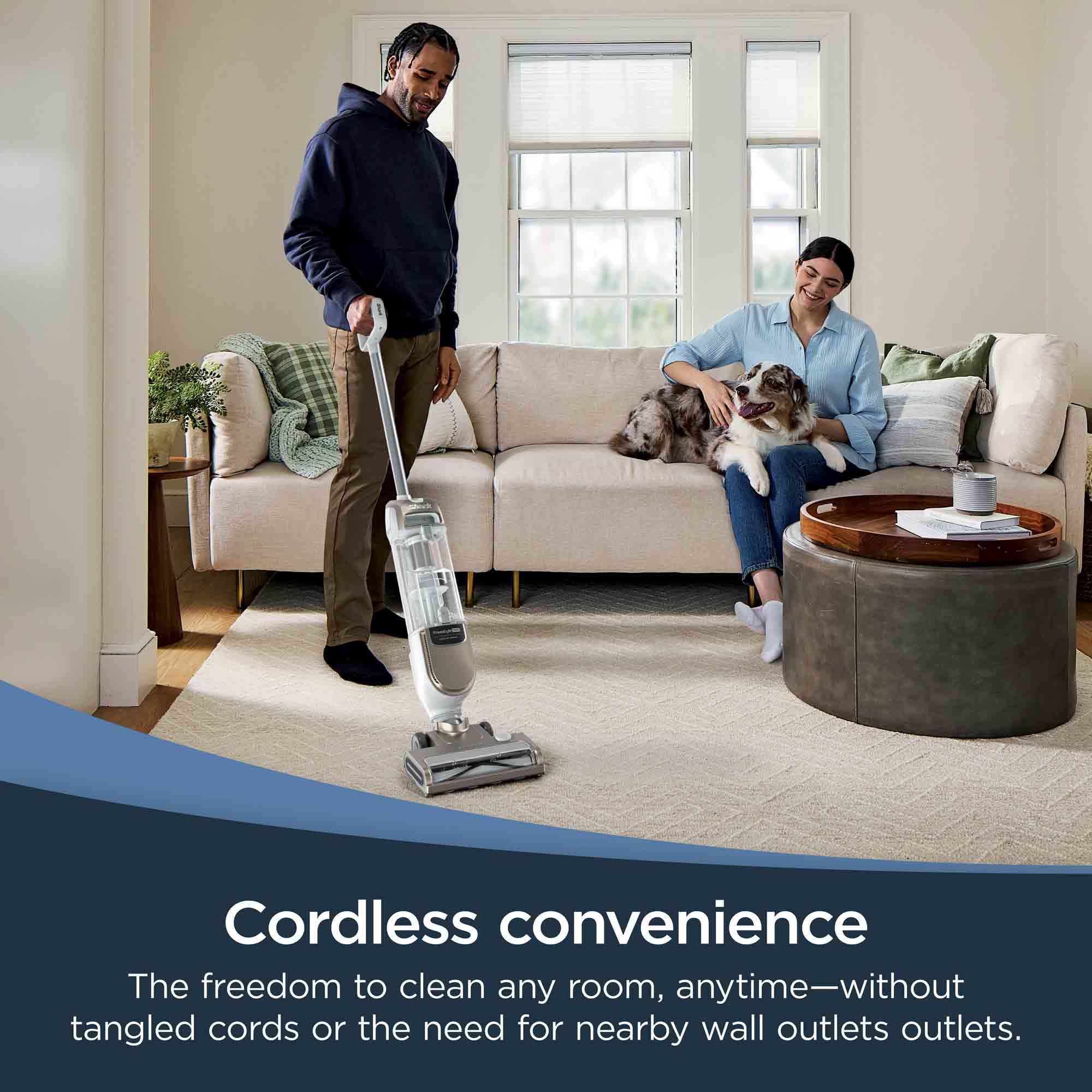 Shark Cordless Upright Vacuum Cleaner in Stone - SV2000UK