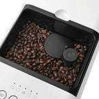 Coffee bean container on a coffee machine