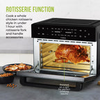 Tower Vortx Platinum Xpress 30 Litre Digital Air Fryer Oven in Black - T17122