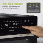 Tower Vortx Platinum Xpress 30 Litre Digital Air Fryer Oven in Black - T17122